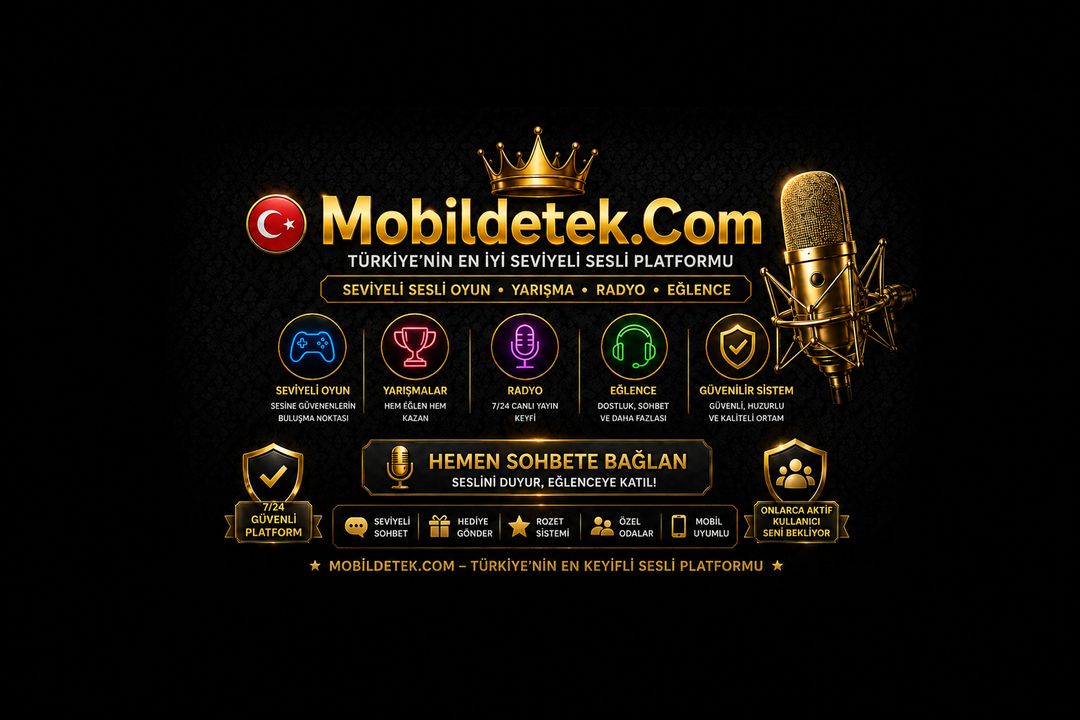 Bayanlarla Mobil sesli chat odalari